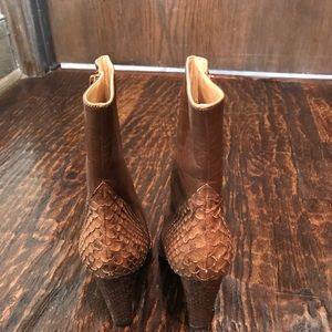 Gina Bacconi Shoes - Brand New - Never worn GINA Snake skin booties Gina Bacconi Shoes - Brand New - Never worn GINA Snake skin booties